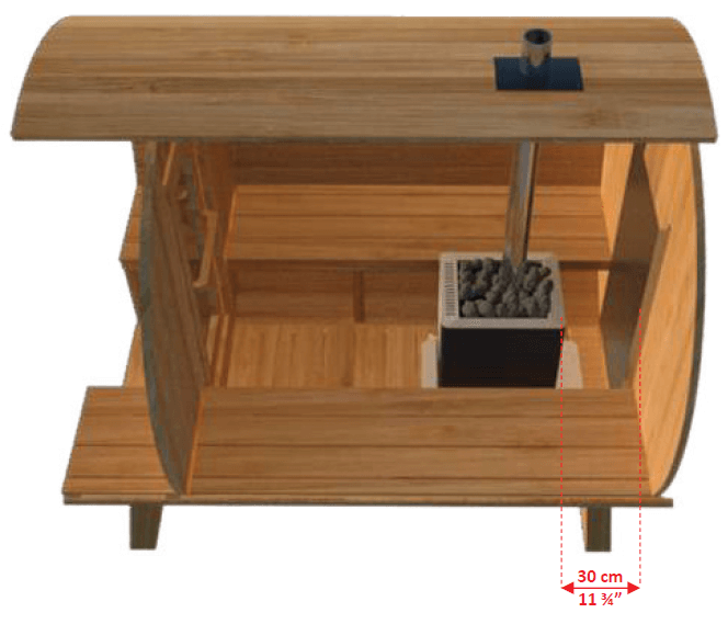 Dundalk LeisureCraft Sauna Dundalk CT Serenity 6 Person Barrel Sauna CTC2245W