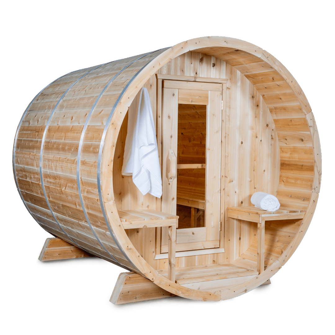 Dundalk LeisureCraft Sauna Dundalk CT Serenity 6 Person Barrel Sauna CTC2245W
