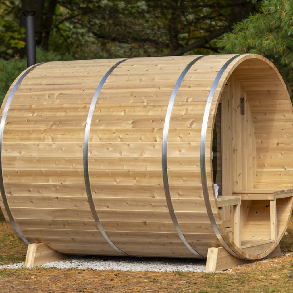 Dundalk LeisureCraft Sauna Dundalk CT Serenity MP 6 Person Barrel Sauna CTC2245MP