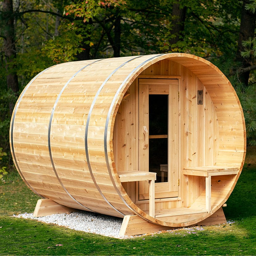 Dundalk LeisureCraft Sauna Dundalk CT Serenity MP 6 Person Barrel Sauna CTC2245MP