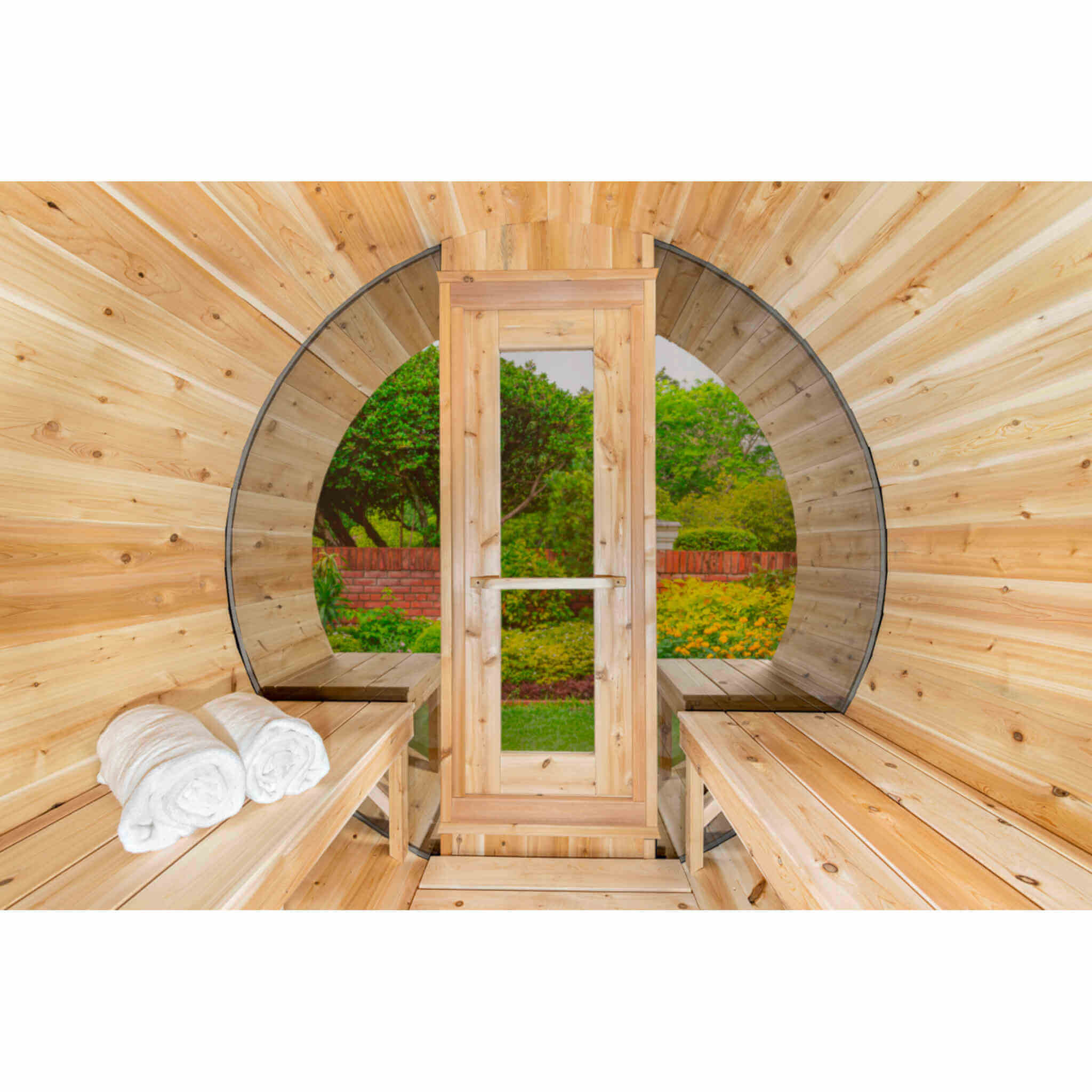 Dundalk LeisureCraft Sauna Dundalk CT Serenity MP 6 Person Barrel Sauna CTC2245MP