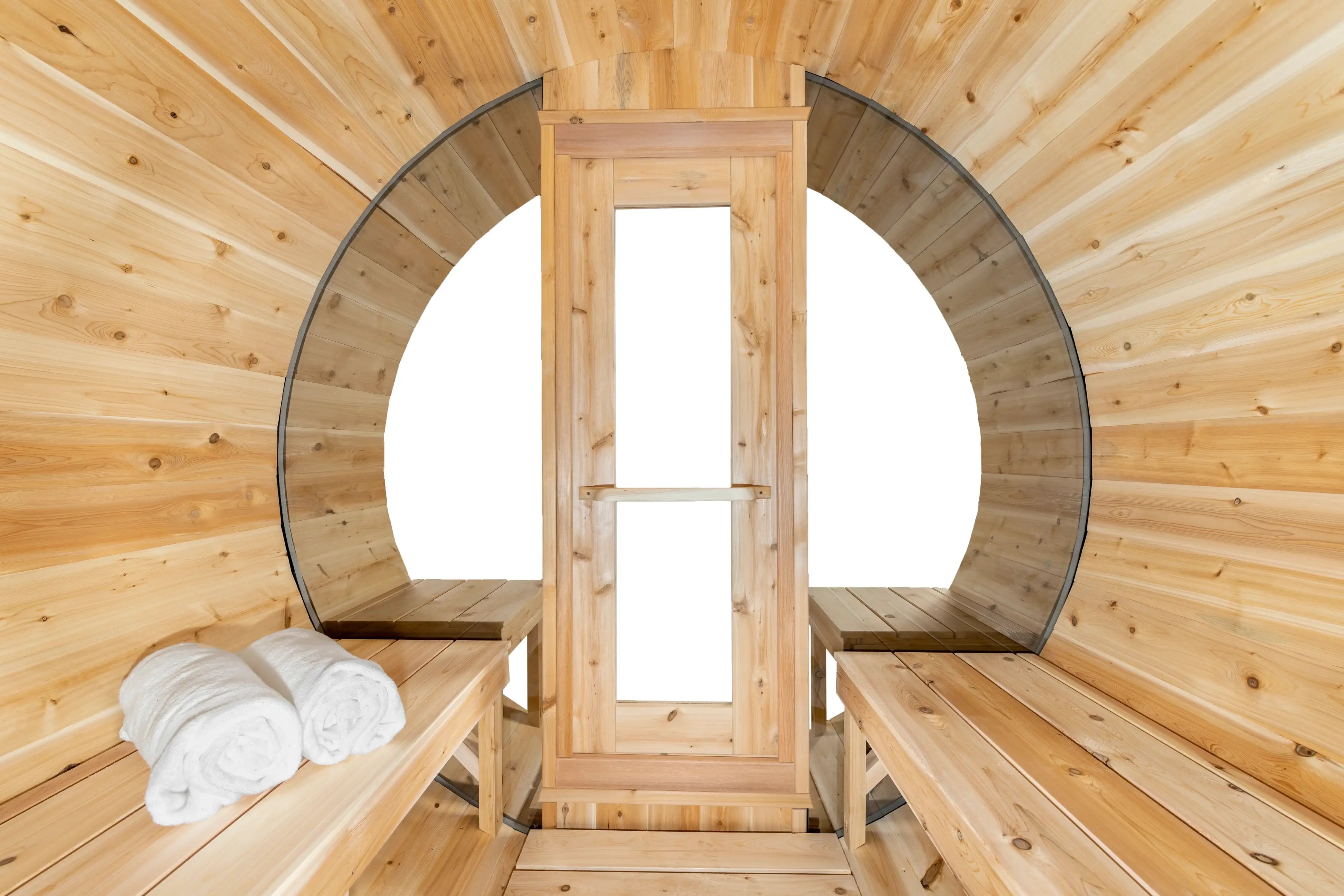 Dundalk LeisureCraft Sauna Dundalk CT Serenity MP 6 Person Barrel Sauna CTC2245MP
