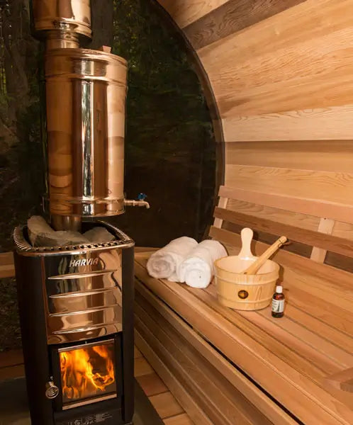 Dundalk LeisureCraft Sauna Dundalk CT Serenity MP 6 Person Barrel Sauna CTC2245MP