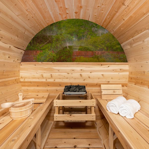 Dundalk LeisureCraft Sauna Dundalk CT Serenity MP 6 Person Barrel Sauna CTC2245MP