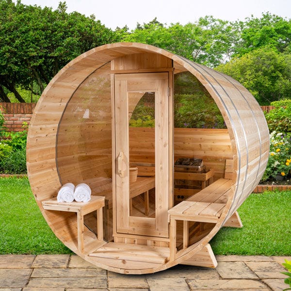 Dundalk LeisureCraft Sauna Dundalk CT Serenity MP 6 Person Barrel Sauna CTC2245MP