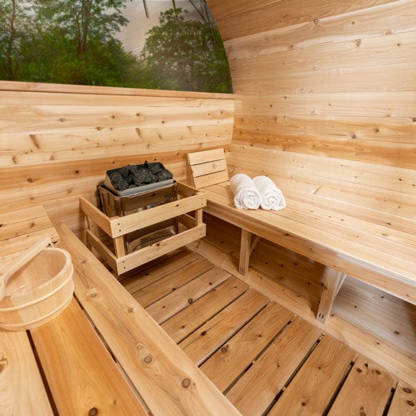 Dundalk LeisureCraft Sauna Dundalk CT Serenity MP 6 Person Barrel Sauna CTC2245MP