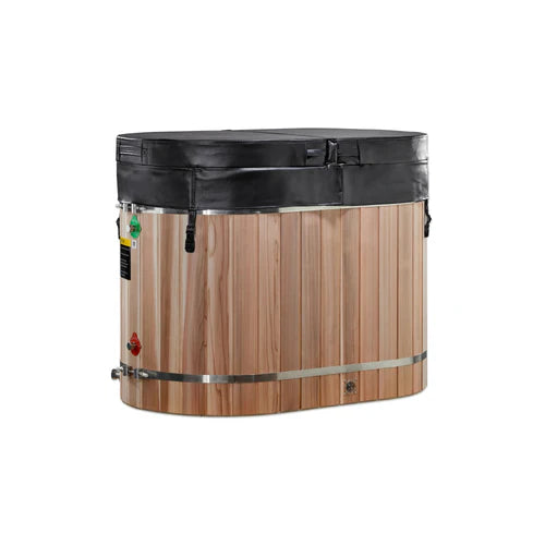 Dynamic Cold Therapy Hot tub Dynamic Cold Therapy (DCT) Oval Barrel Tub (50-P) Pacific Cedar – 3/4 IN-OUT (Without Motor)