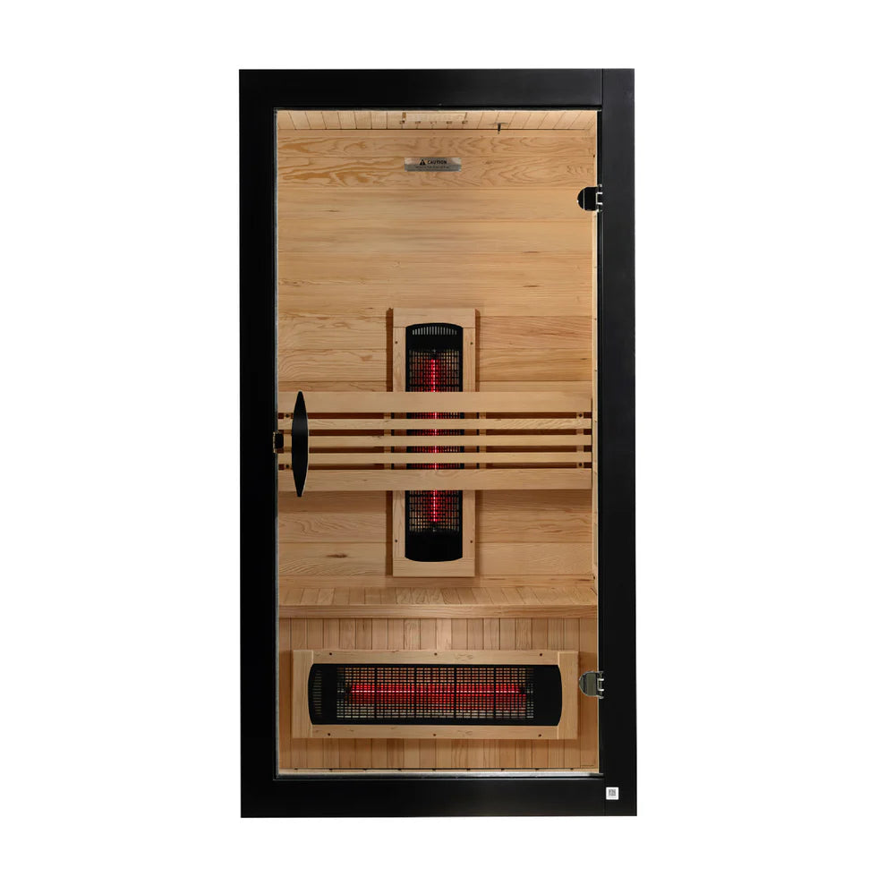 Dynamic Saunas Dynamic Santorini 1-2 Person Full Spectrum Near Zero EMF FAR Infrared Sauna DYN-6009-03 FS