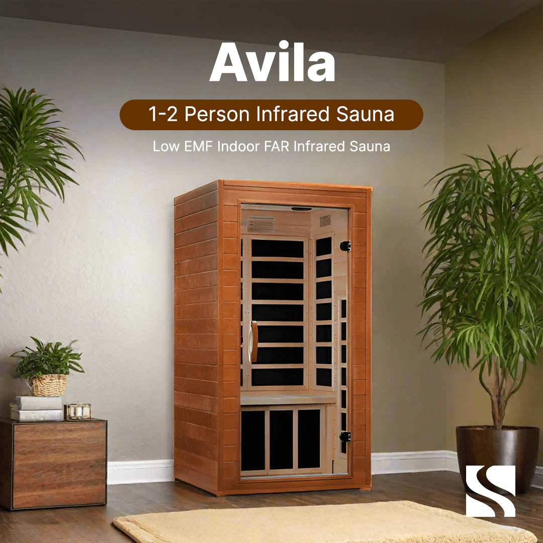 Dynamic Saunas Sauna Dynamic "Avila" 1-2-person Low EMF FAR Infrared Sauna DYN-6103-01