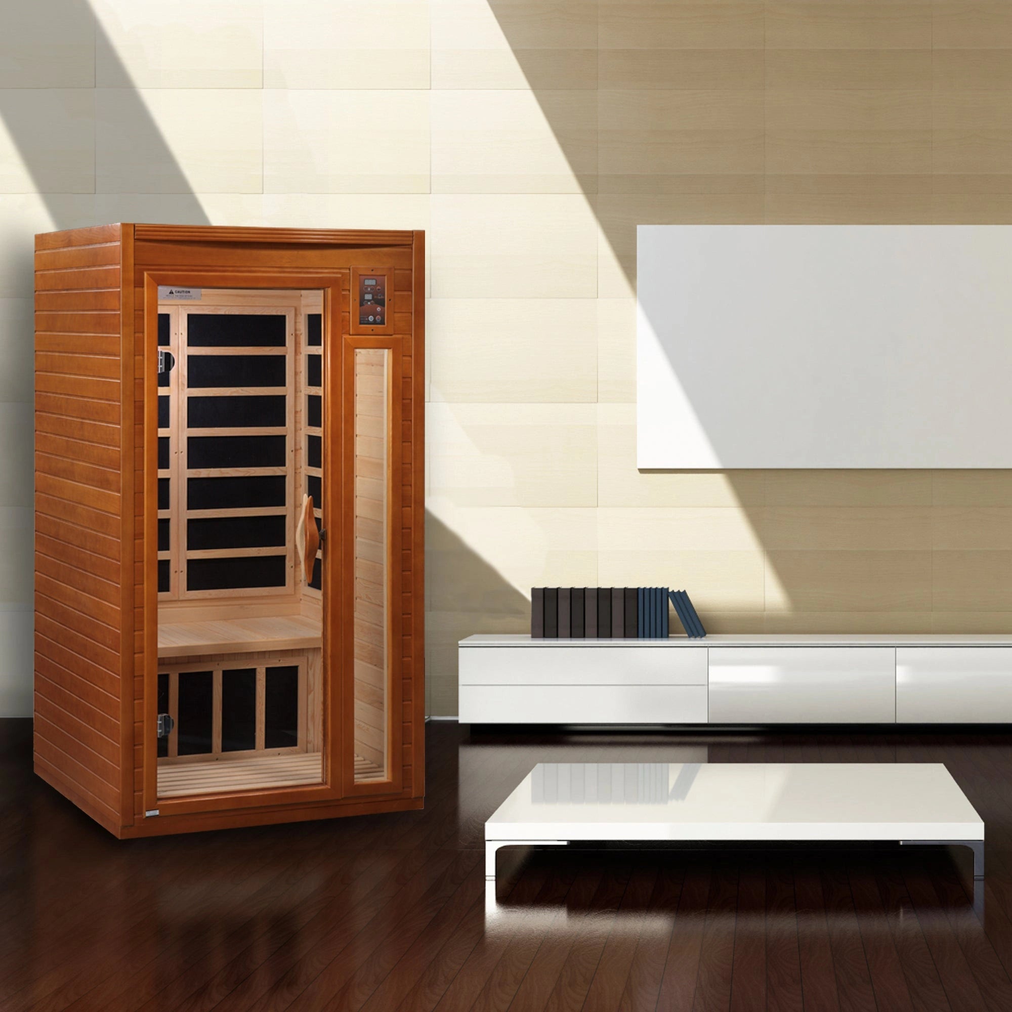 Dynamic Saunas Sauna Dynamic Barcelona Elite 1-2-person Ultra Low EMF FAR Infrared Sauna - DYN-6106-01 Elite