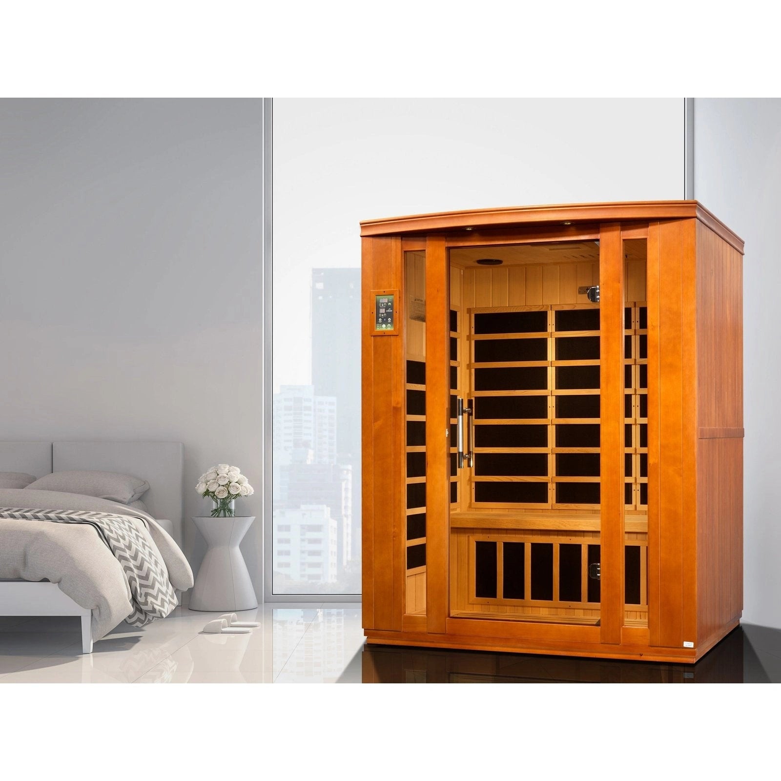 Dynamic Saunas Sauna Dynamic "Bellagio" 3-person Low EMF FAR Infrared Sauna - DYN-6306-02