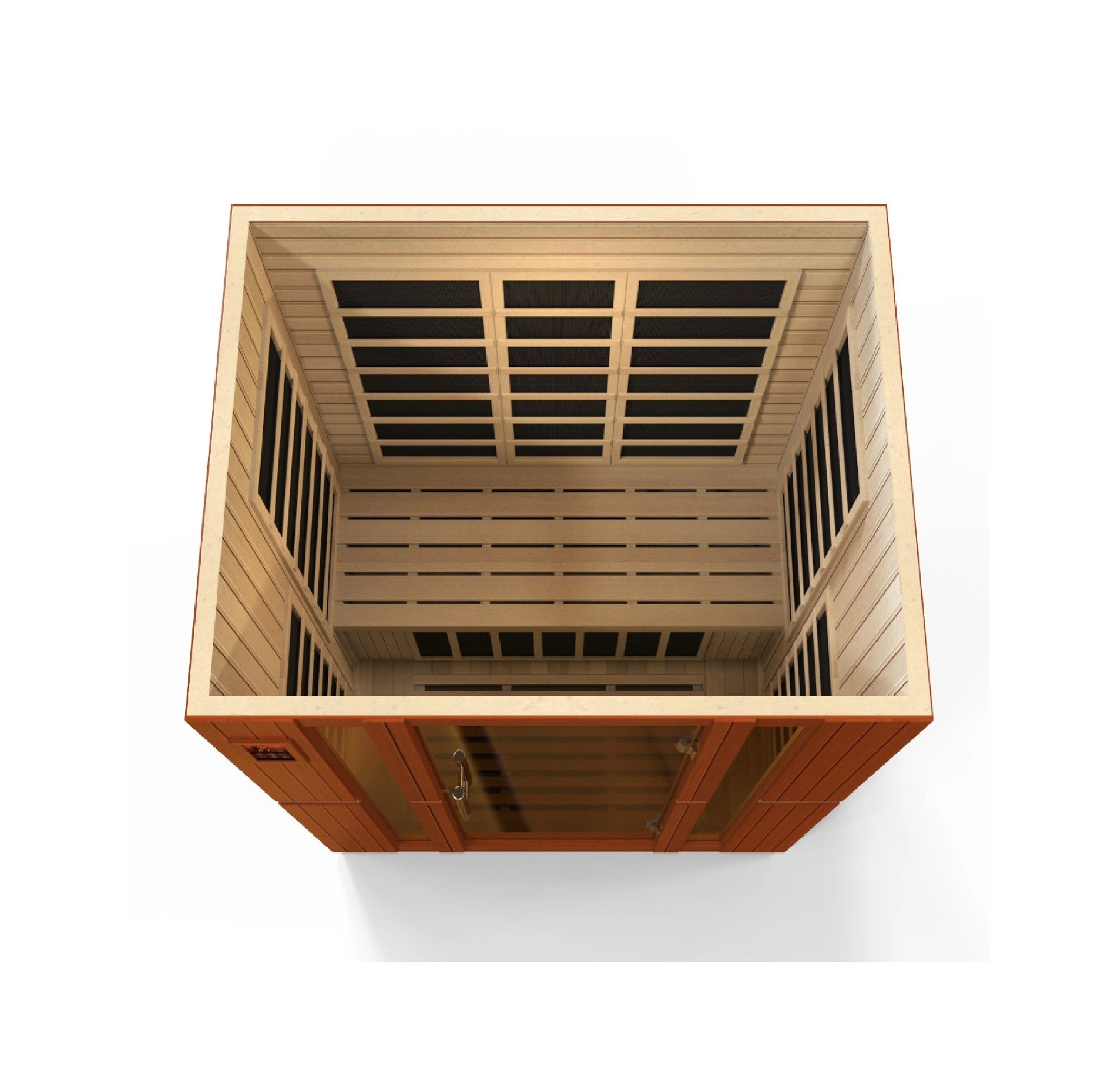 Dynamic Saunas Sauna Dynamic "Bellagio" 3-person Low EMF FAR Infrared Sauna - DYN-6306-02