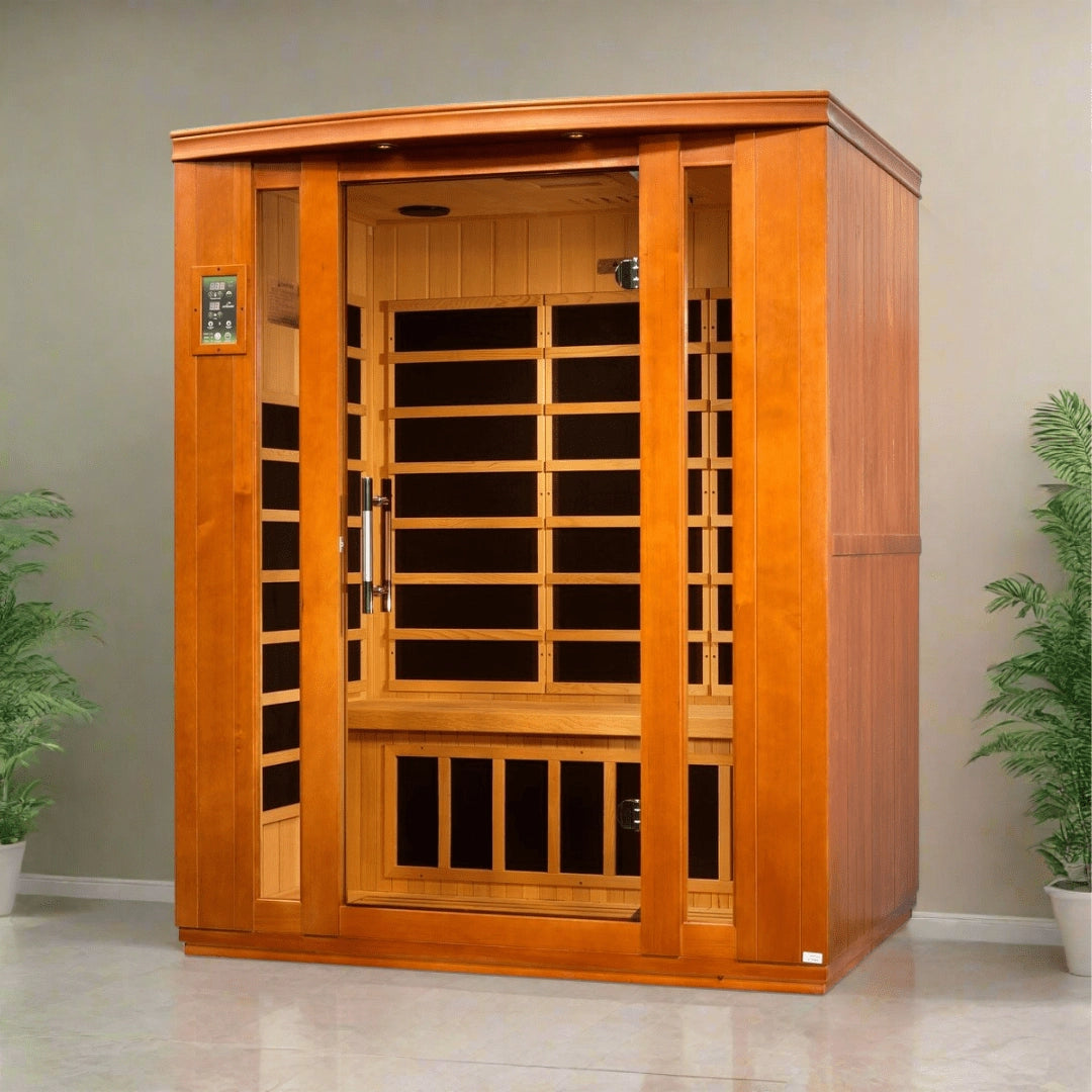 Dynamic Saunas Sauna Dynamic "Bellagio" 3-person Low EMF FAR Infrared Sauna - DYN-6306-02