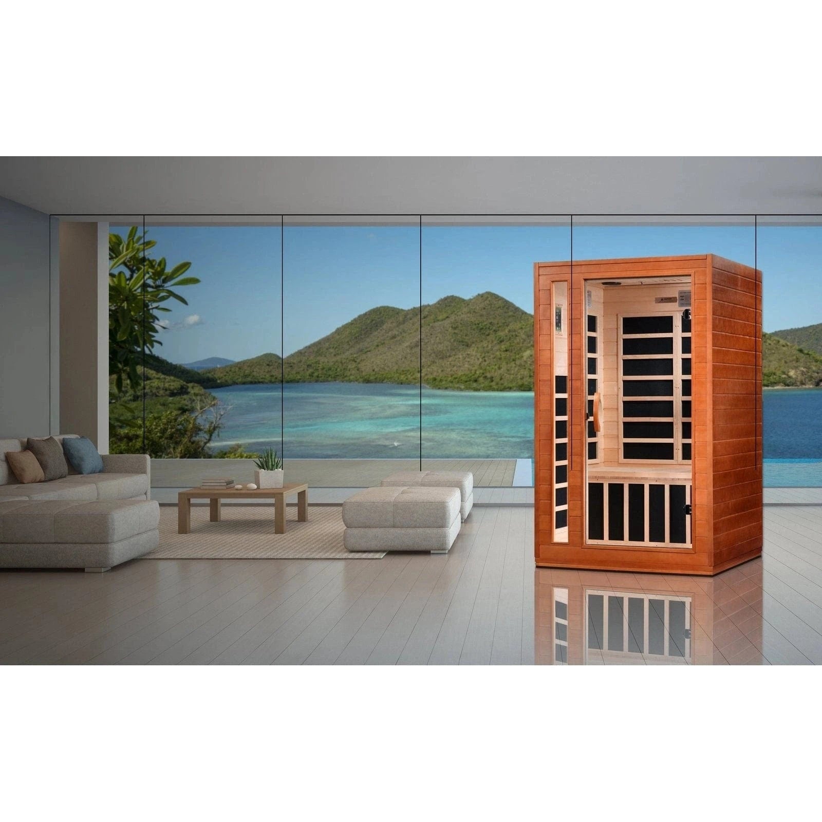 Dynamic Saunas Sauna Dynamic "Cordoba" 2-person Low EMF FAR Infrared Sauna