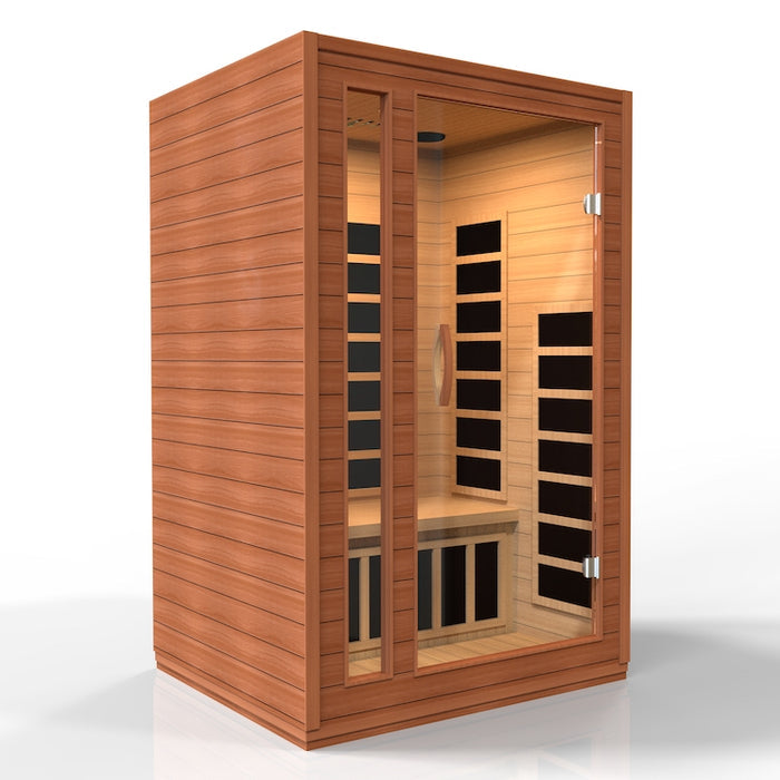 Dynamic Saunas Sauna Dynamic Cordoba Elite 2-person Ultra Low EMF FAR Infrared Sauna - DYN-6203-01 Elite