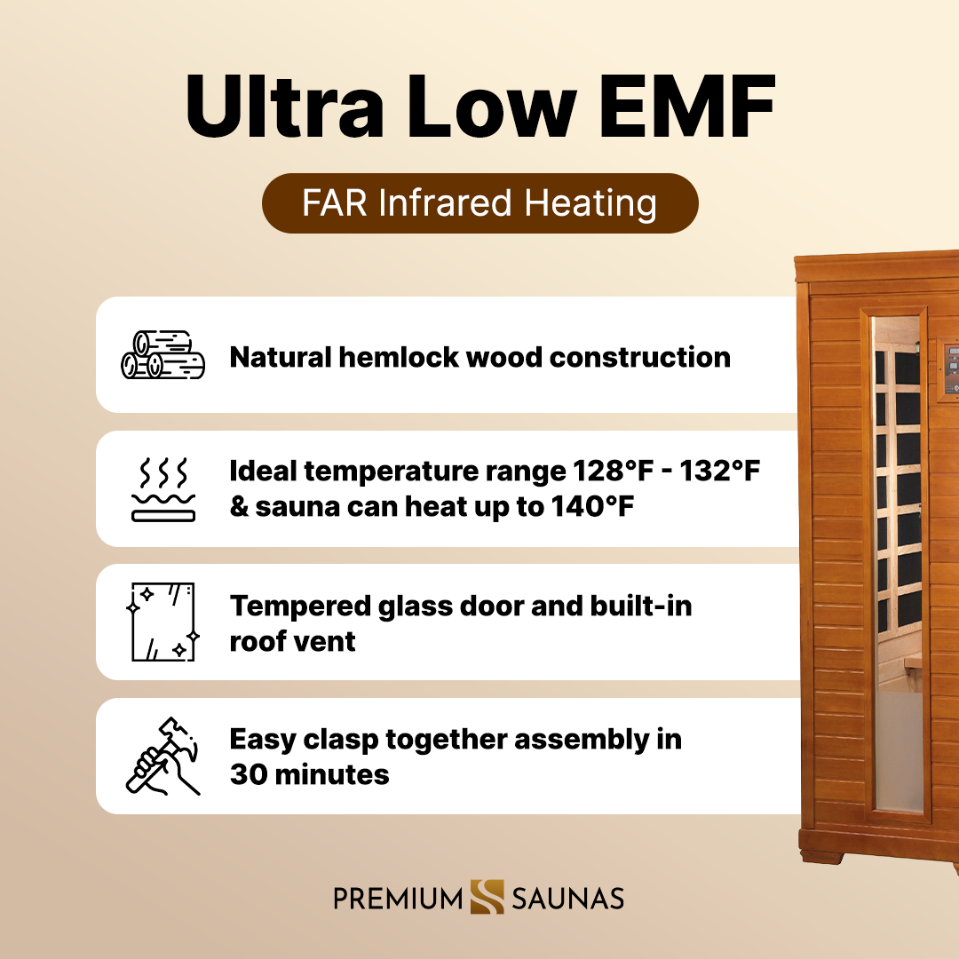 Dynamic Saunas Sauna Dynamic Heming Elite 2-person Corner Ultra Low EMF FAR Infrared Sauna - DYN-6225-02 Elite
