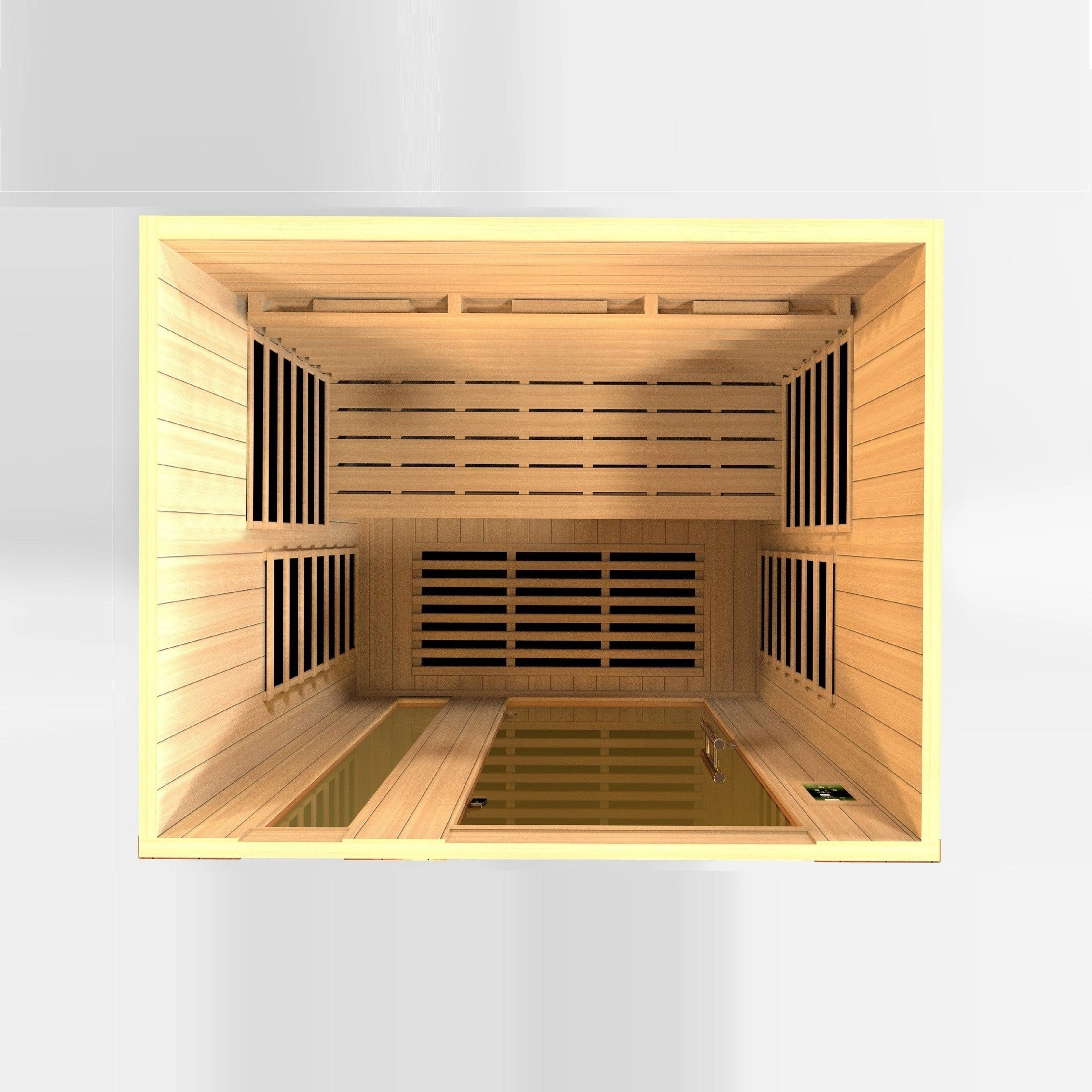 Dynamic Saunas Sauna Dynamic "Lugano" 3-Person Full Spectrum Near Zero EMF FAR Infrared Sauna DYN-6336-03 FS