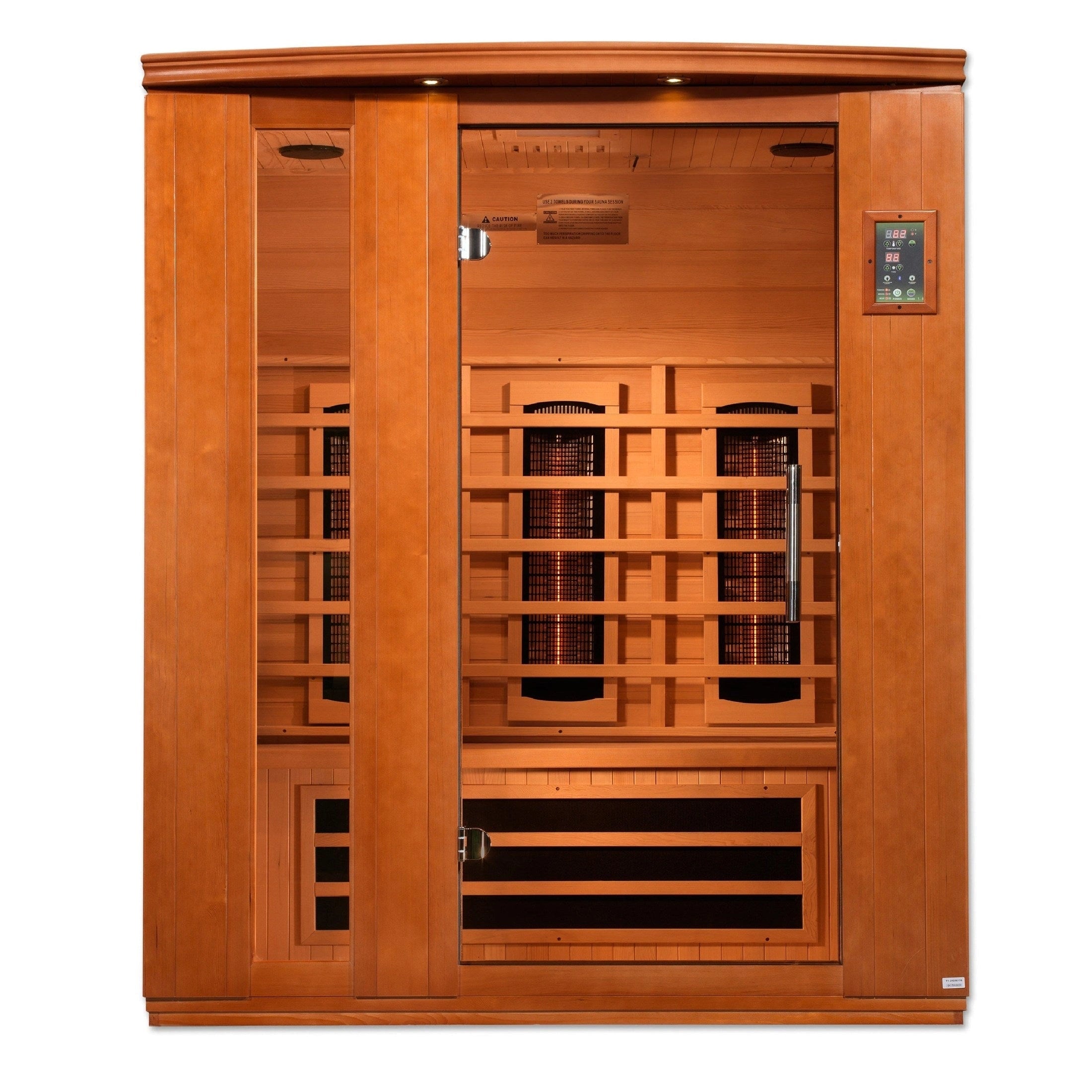 Dynamic Saunas Sauna Dynamic "Lugano" 3-Person Full Spectrum Near Zero EMF FAR Infrared Sauna DYN-6336-03 FS