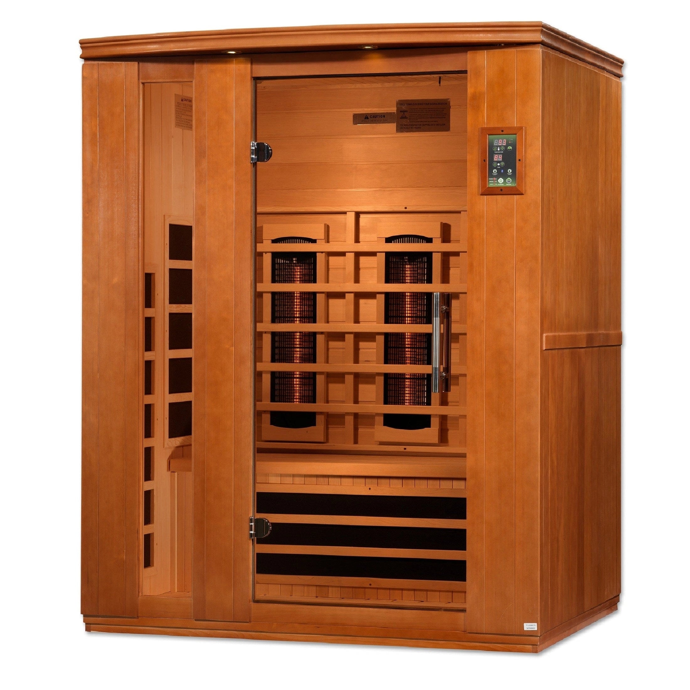 Dynamic Saunas Sauna Dynamic "Lugano" 3-Person Full Spectrum Near Zero EMF FAR Infrared Sauna DYN-6336-03 FS