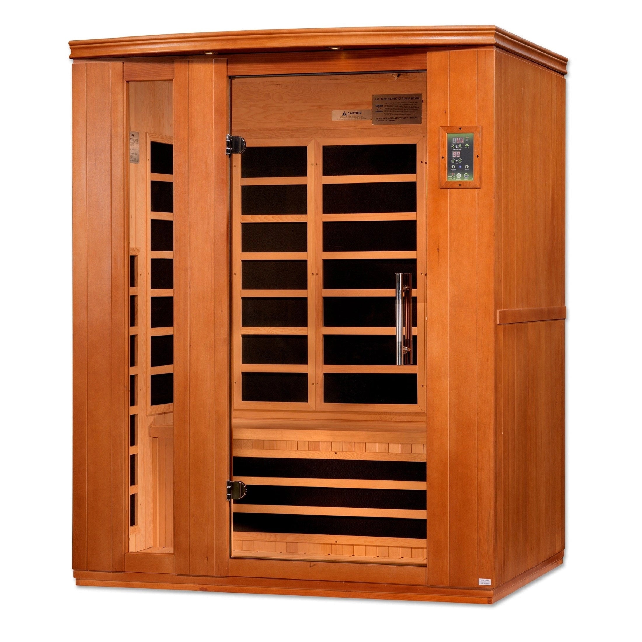 Dynamic Saunas Sauna Dynamic Lugano 3-person Ultra Low EMF FAR Infrared Sauna - DYN-6336-02 Elite