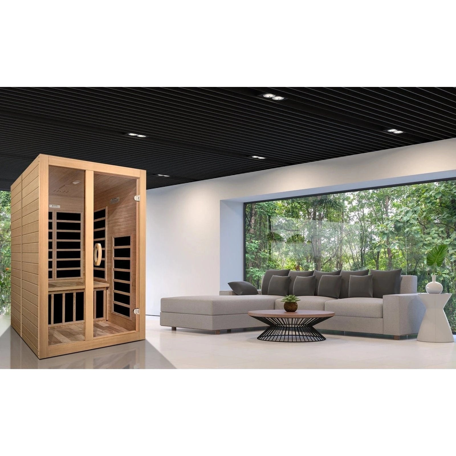 Dynamic Saunas Sauna Dynamic "Santiago" 2-person Low EMF FAR Infrared Sauna DYN-6209-01
