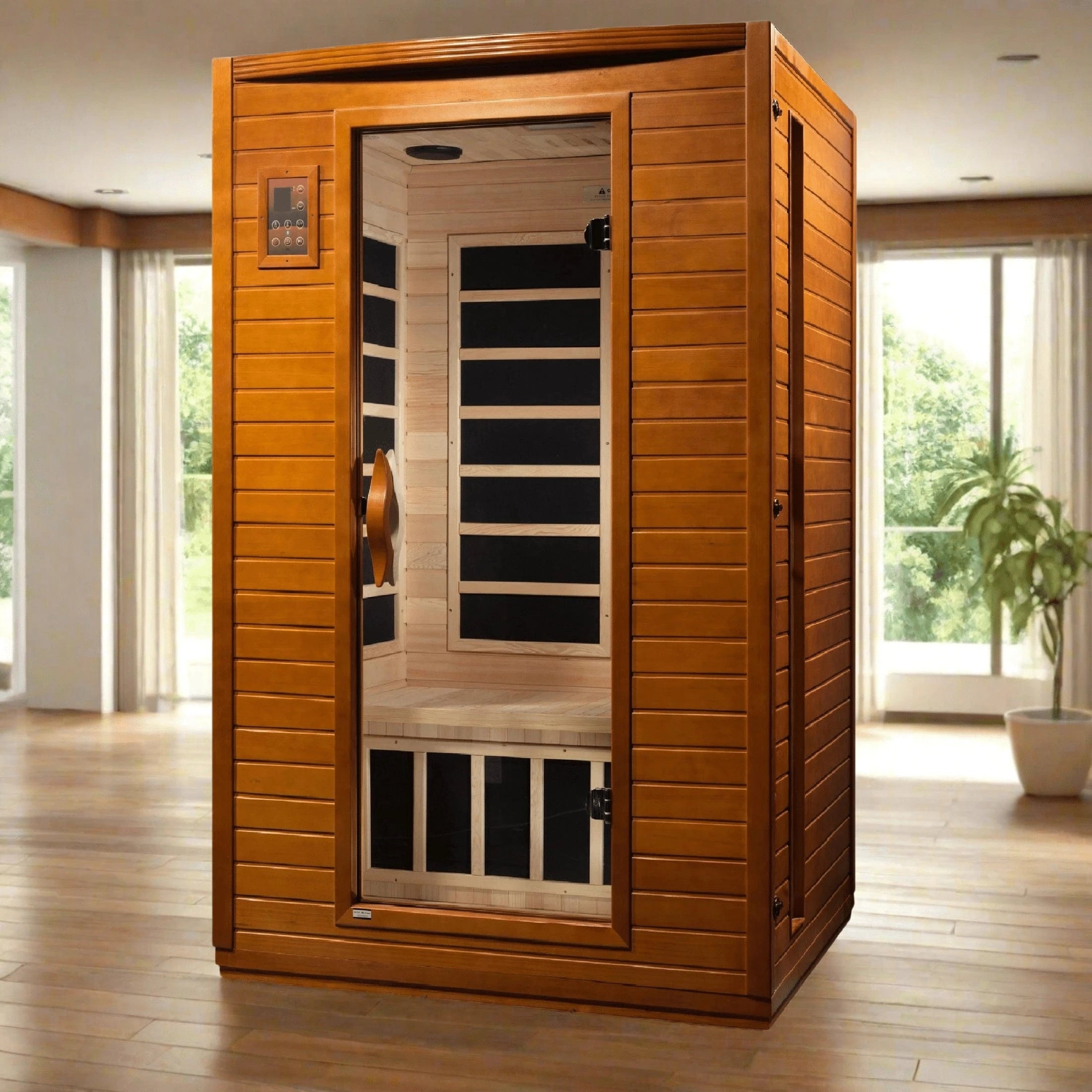 Dynamic Saunas Sauna Dynamic "Versailles" 2-person Low EMF FAR Infrared Sauna DYN-6210-01