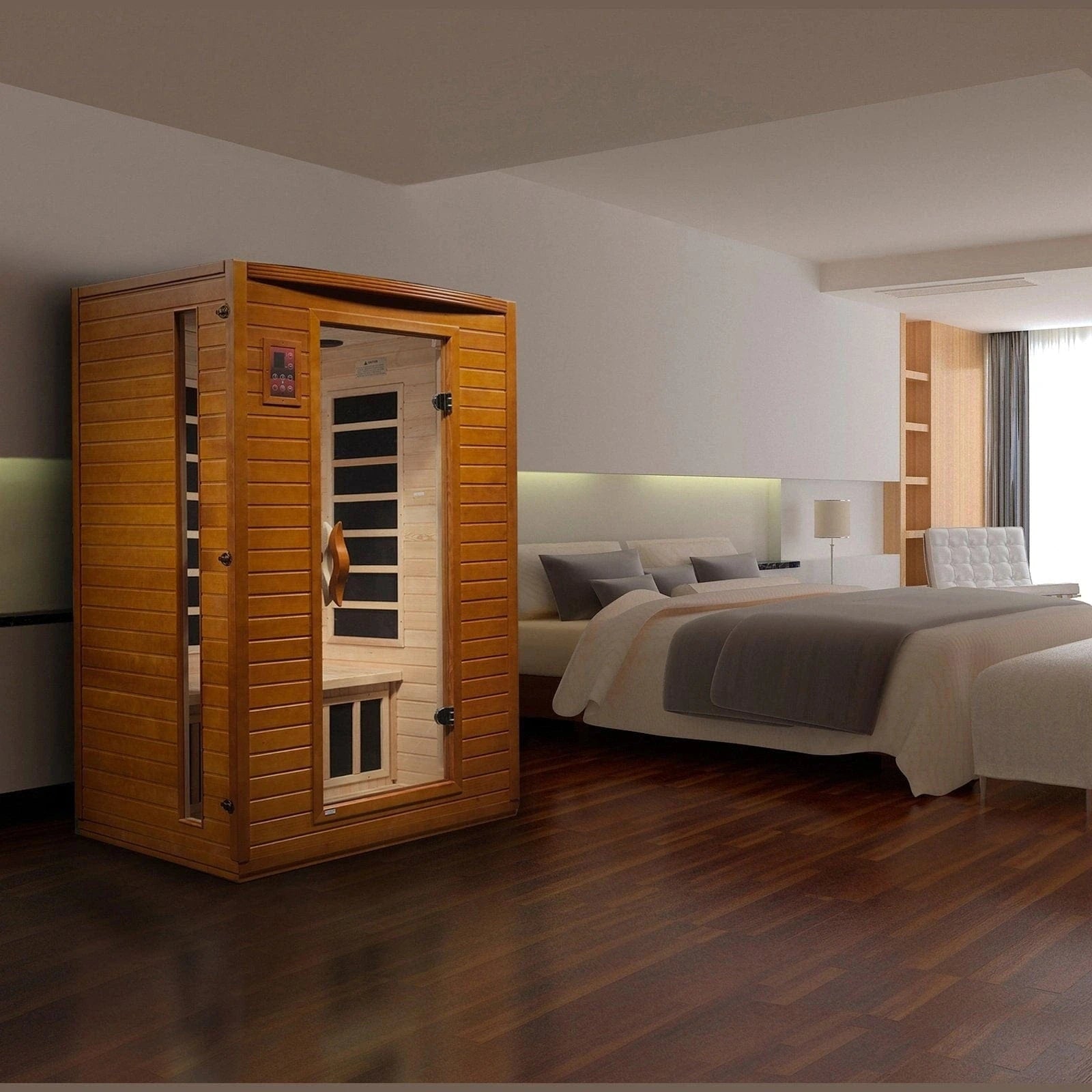 Dynamic Saunas Sauna Dynamic "Versailles" 2-person Low EMF FAR Infrared Sauna DYN-6210-01
