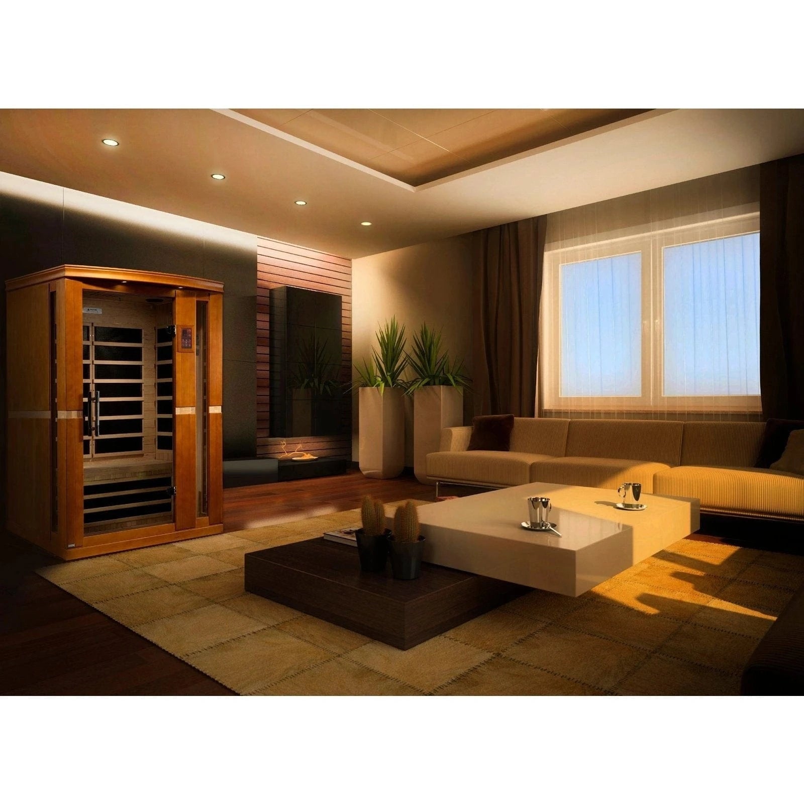 Dynamic Saunas Sauna Dynamic "Vittoria" 2-person Low EMF FAR Infrared Sauna