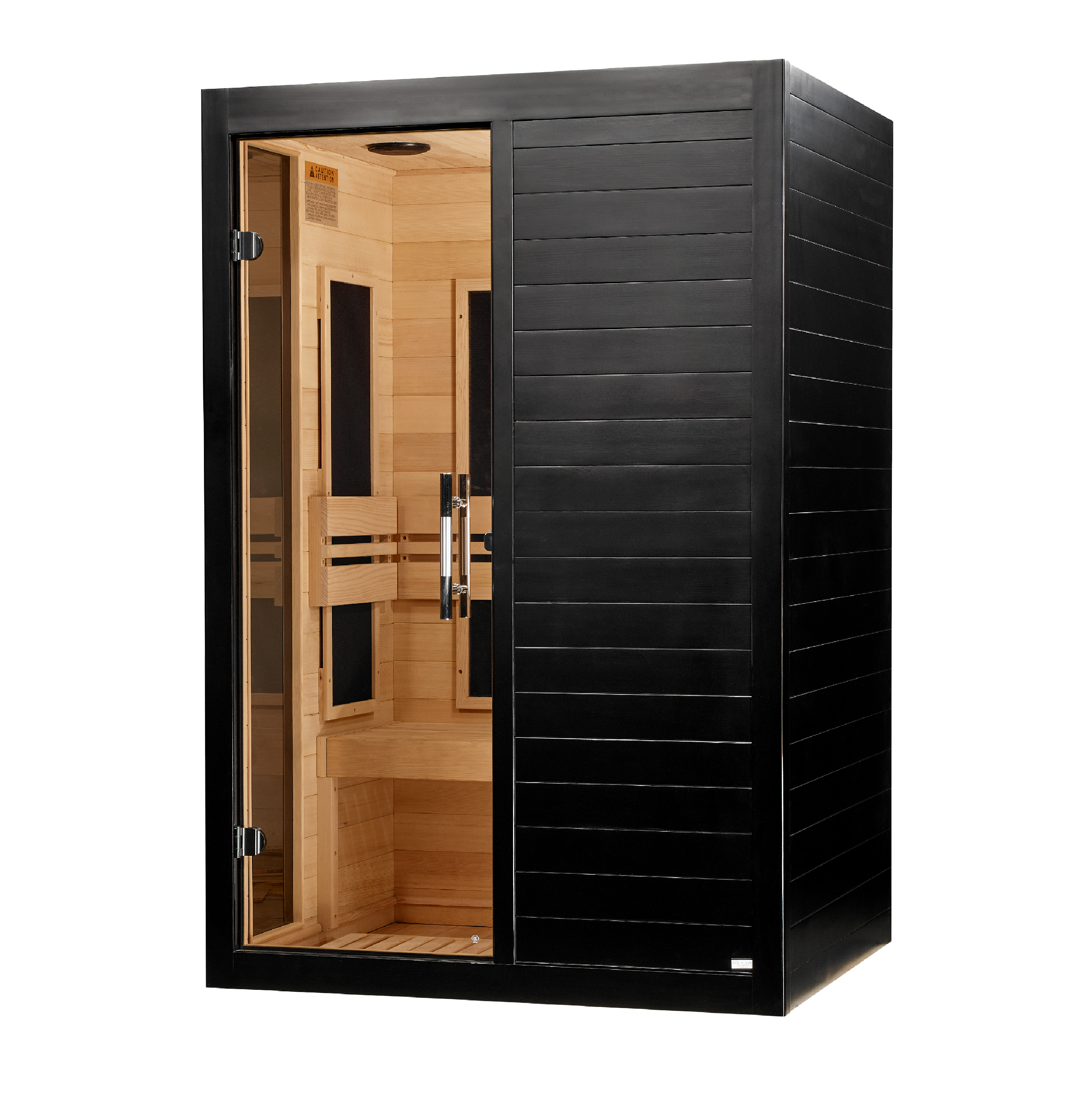 Dynamic Saunas Sauna New 2026 Model Dynamic “Lucca” 2 Person Low EMF FAR Infrared Sauna DYN-6215-05