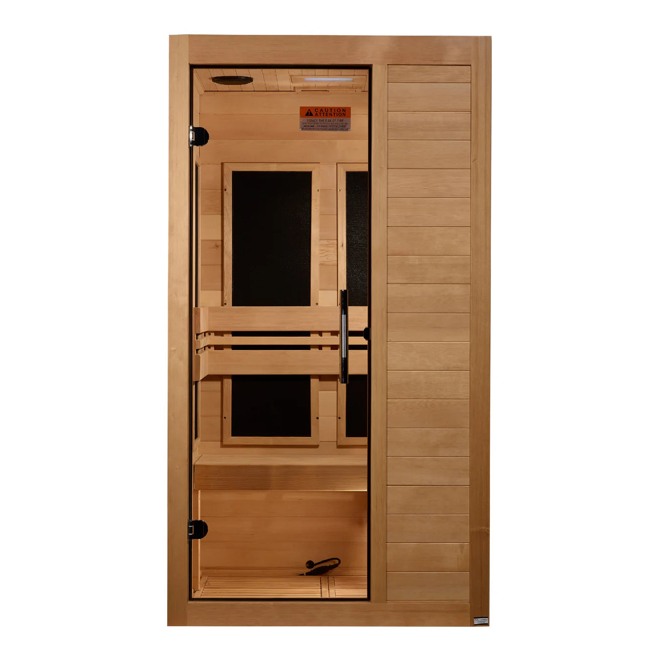 Dynamic Saunas Sauna New 2026 Model Dynamic “Veneto” 1–2 Person Low EMF FAR Infrared Sauna DYN-6115-05