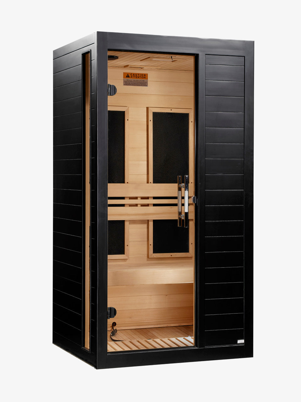 Dynamic Saunas Sauna New 2026 Model Dynamic “Veneto” 1–2 Person Low EMF FAR Infrared Sauna DYN-6115-05