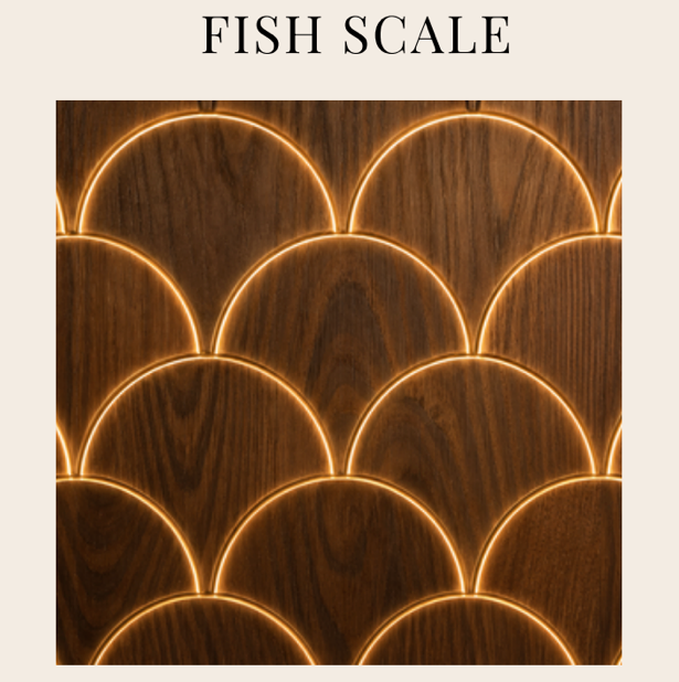 EmotionWood FISH SCALE EmotionWood LED Wall Series