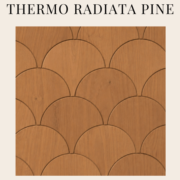 EmotionWood THERMO RADIATA PINE EmotionWood Fish Scale Series