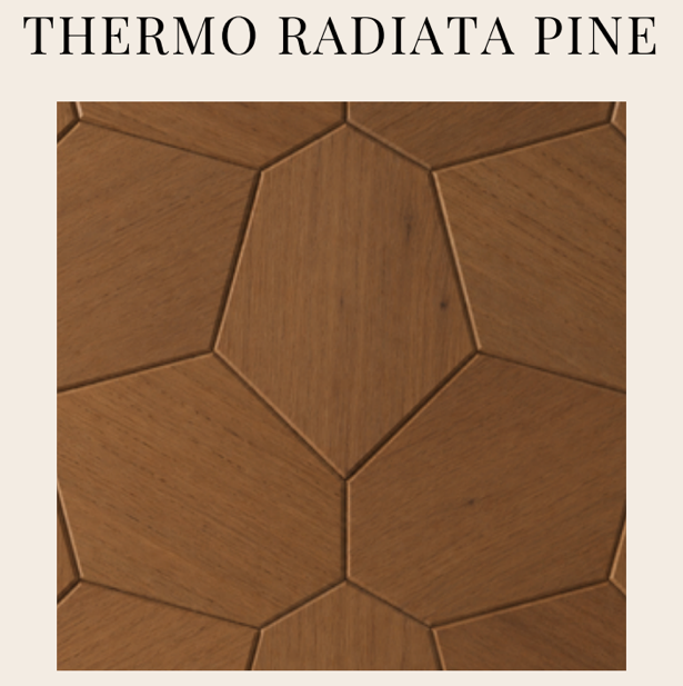 EmotionWood THERMO RADIATA PINE EmotionWood Hexagon Series