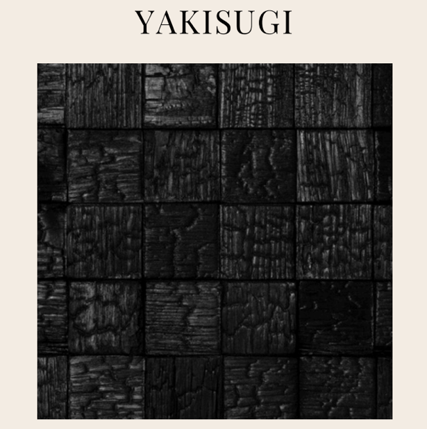 EmotionWood YAKISUGI EmotionWood Square Series