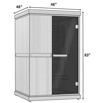 Finnmark Saunas Sauna Finnmark FD-4 Trinity Infrared and Traditional 2-Person Hybrid Sauna