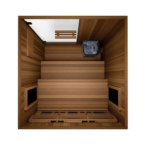 Finnmark Saunas Sauna Finnmark FD-4 Trinity Infrared and Traditional 2-Person Hybrid Sauna
