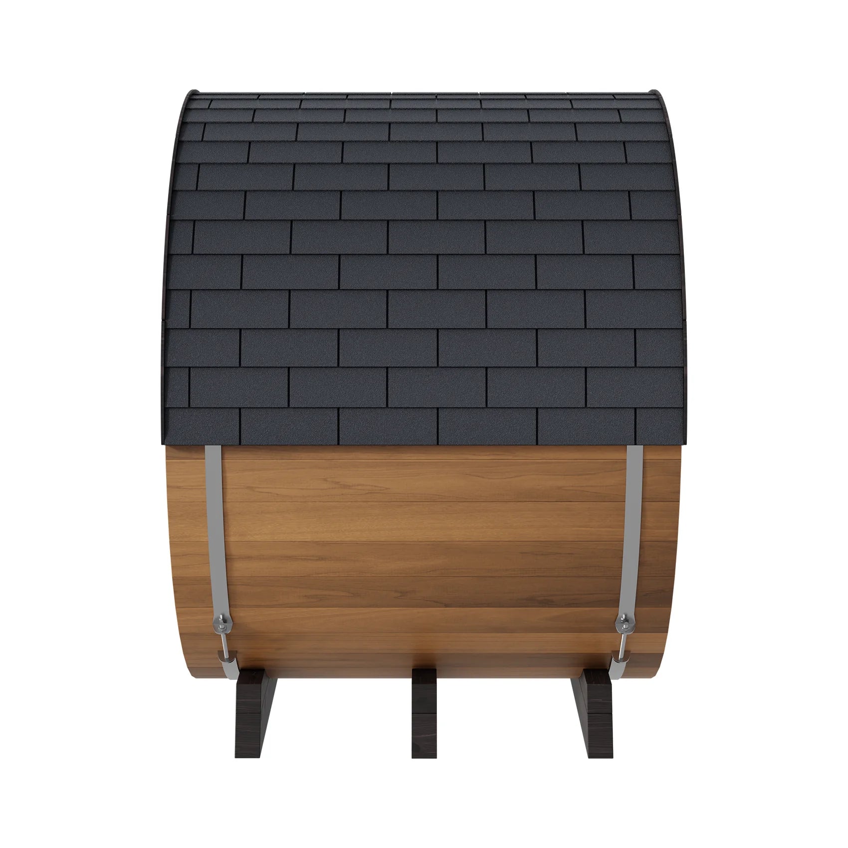 Finnmark Saunas Sauna Finnmark FD-6 Outdoor Hybrid Infrared and Traditional 4-Person Cedar Barrel Sauna