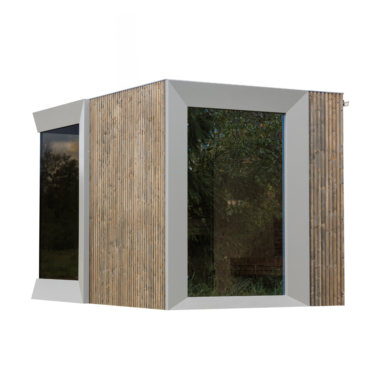 Genevas Sauna Genevas Zermatt Pre-Assembled Outdoor Sauna Cabin with Changeroom