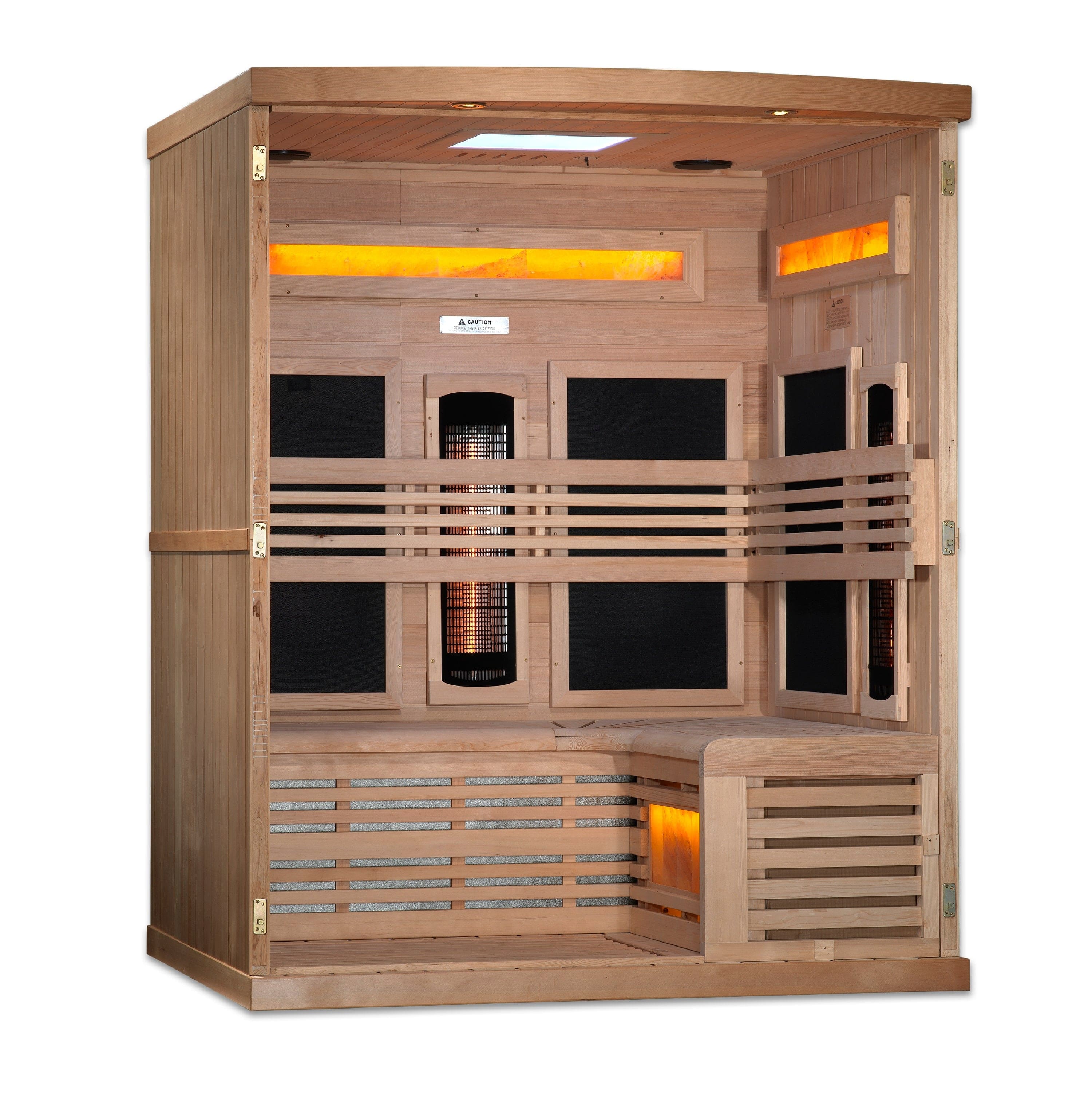Golden Designs Golden Designs 3-Person Reserve Edition GDI-8230-01 Full Spectrum with Himalayan Salt Bar