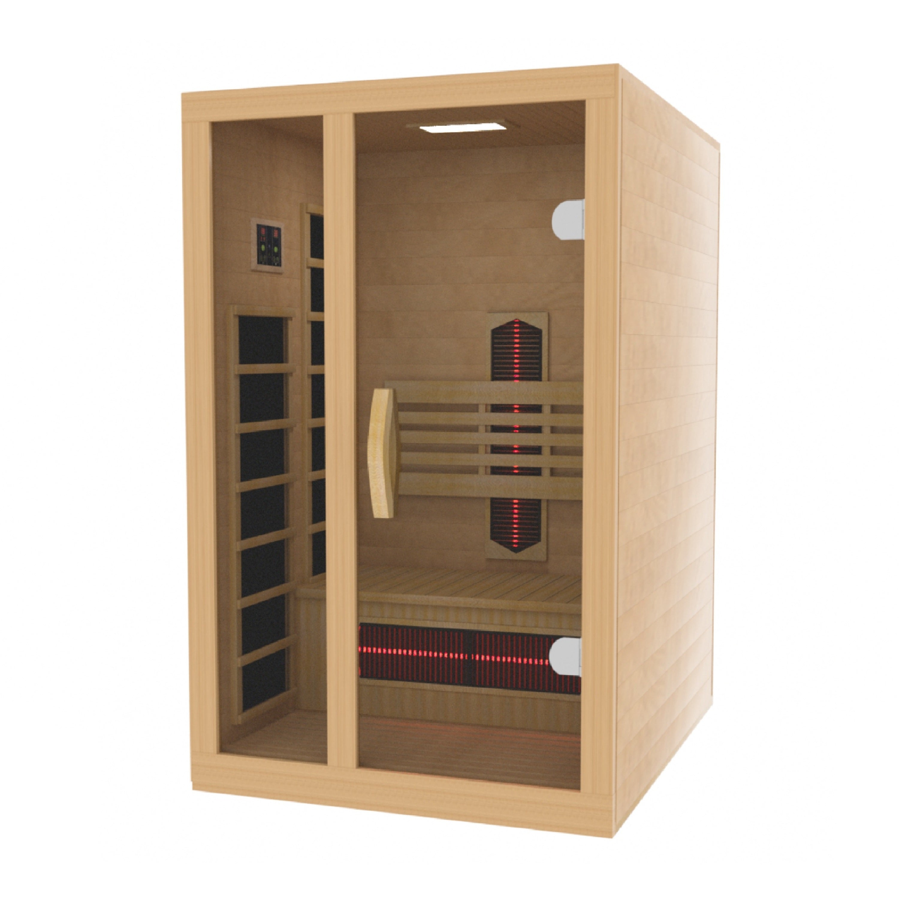 Golden Designs Inc (NA) Dynamic Gracia 1-2-Person Full Spectrum Near Zero EMF FAR IR Sauna (DYN-6119-03 FS)