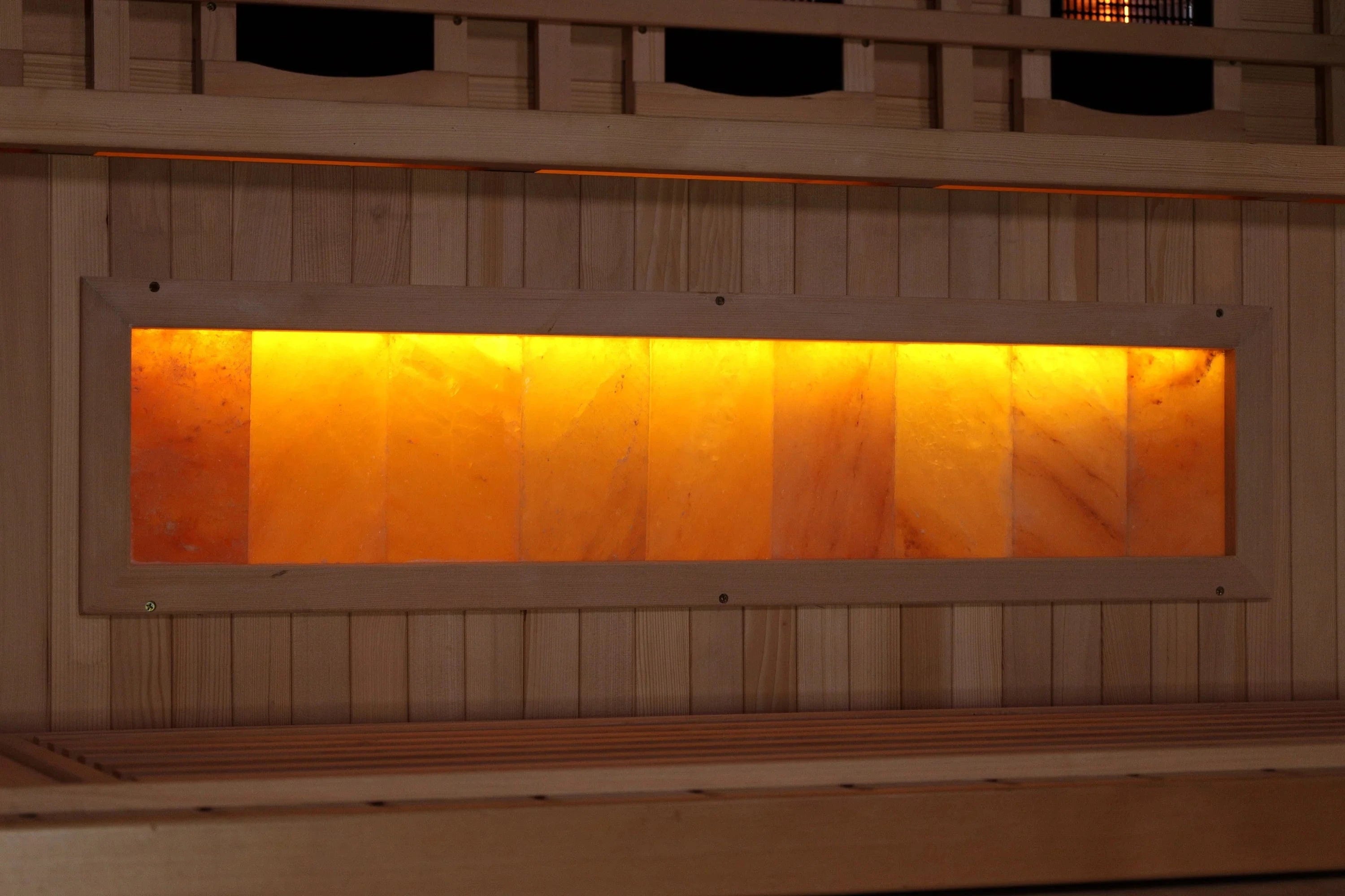 Golden Designs Sauna Golden Designs 1-2-Person 2025 Reserve Edition GDI-8010-03 Full Spectrum with Himalayan Salt Bar
