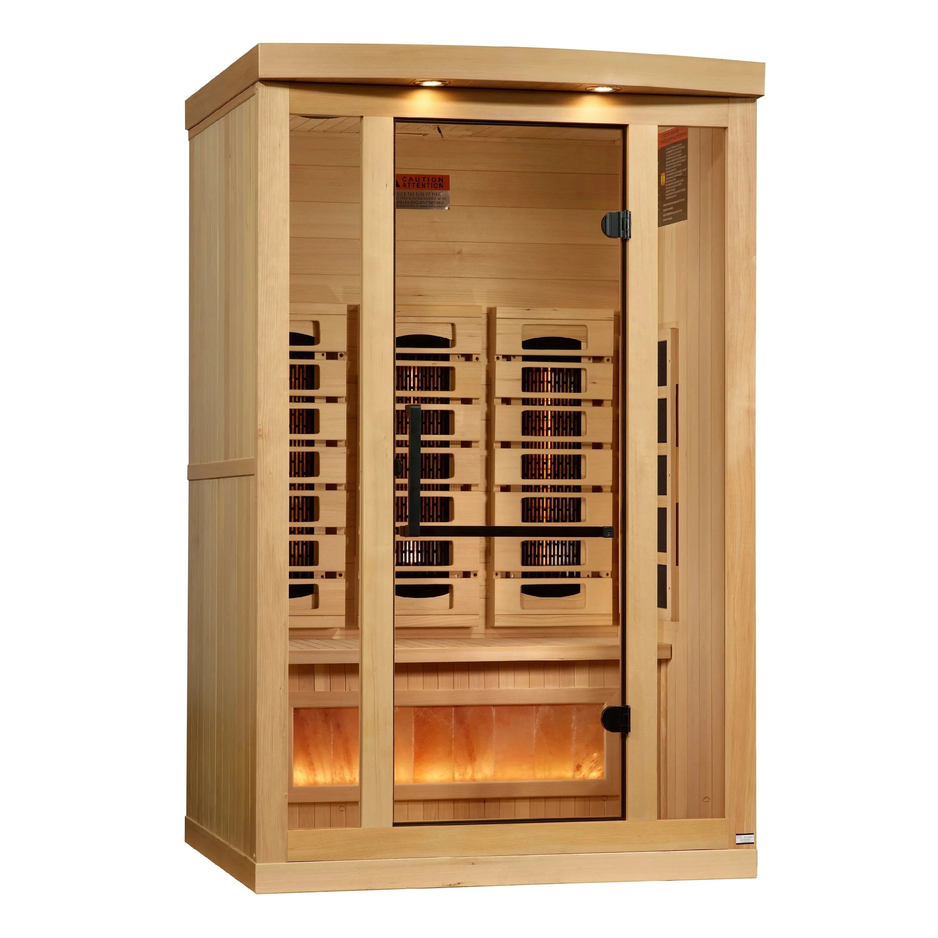 Golden Designs Sauna Golden Designs 2-Person 2025 Reserve Edition GDI-8020-03 Full Spectrum with Himalayan Salt Bar
