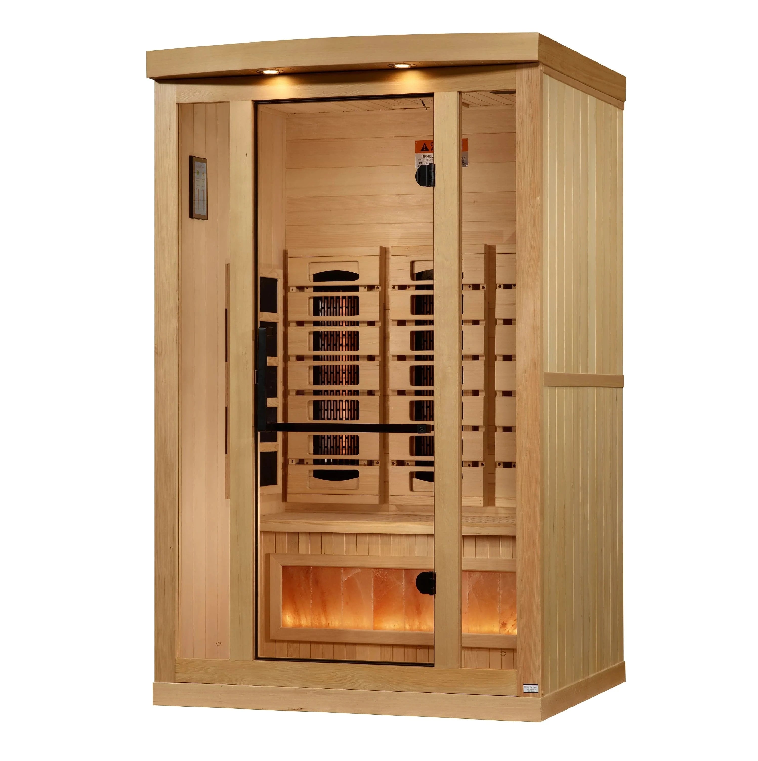 Golden Designs Sauna Golden Designs 2-Person 2025 Reserve Edition GDI-8020-03 Full Spectrum with Himalayan Salt Bar