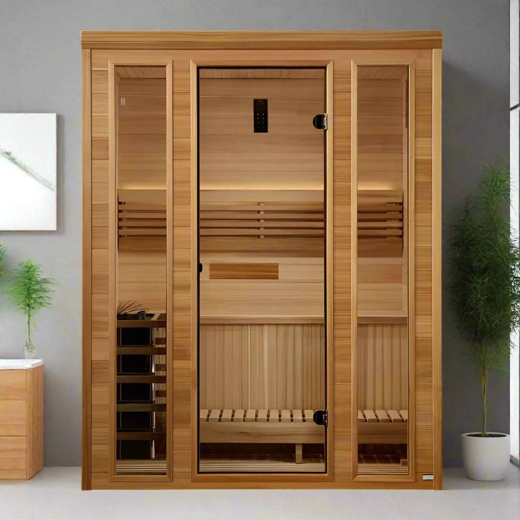 Golden Designs Sauna Golden Designs 2025 "Andermatt Edition" 3 Person Traditional Steam Sauna (GDI-7030-01)