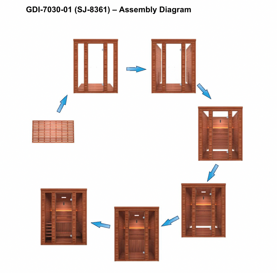 Golden Designs Sauna Golden Designs 2025 "Andermatt Edition" 3 Person Traditional Steam Sauna (GDI-7030-01)