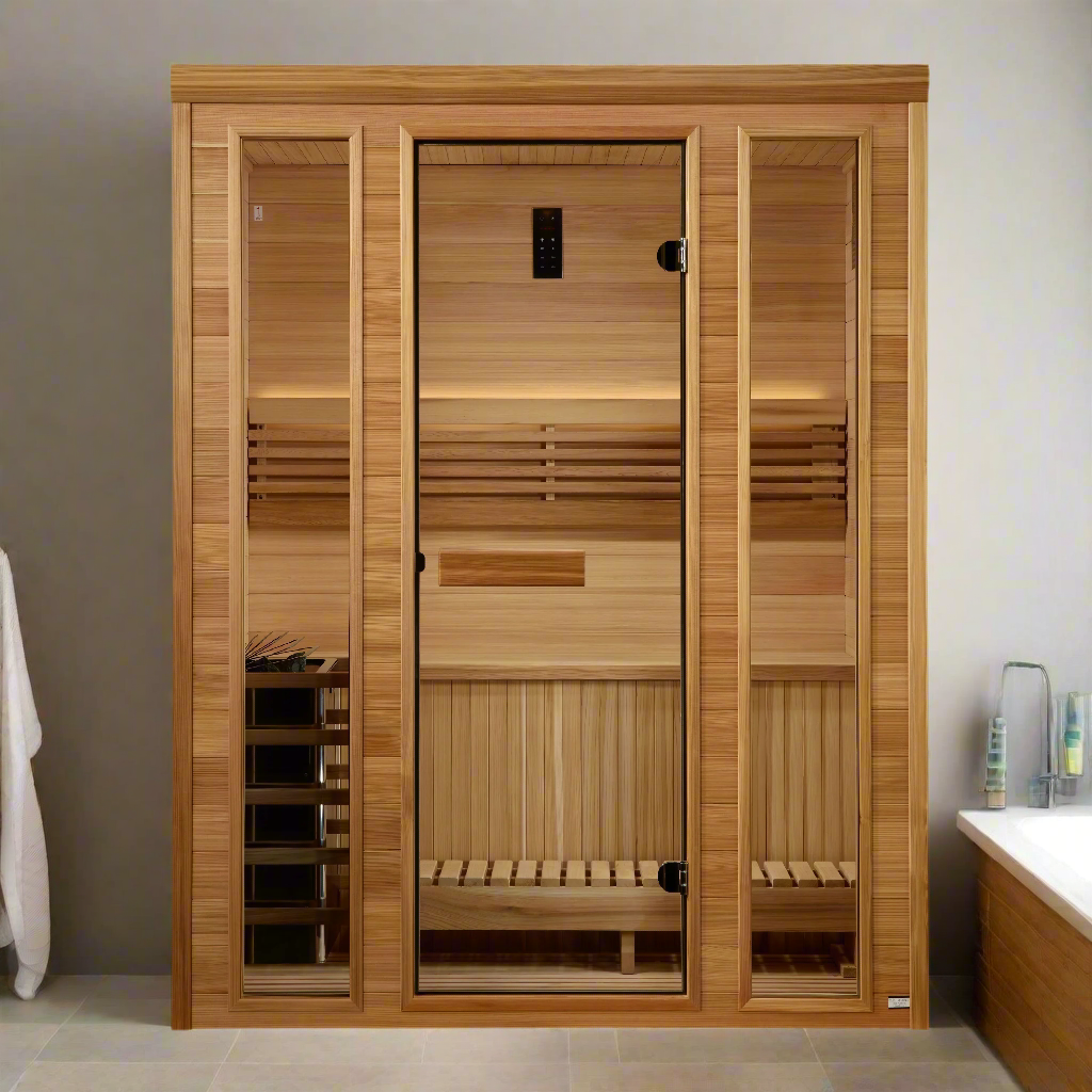 Golden Designs Sauna Golden Designs 2025 "Andermatt Edition" 3 Person Traditional Steam Sauna (GDI-7030-01)
