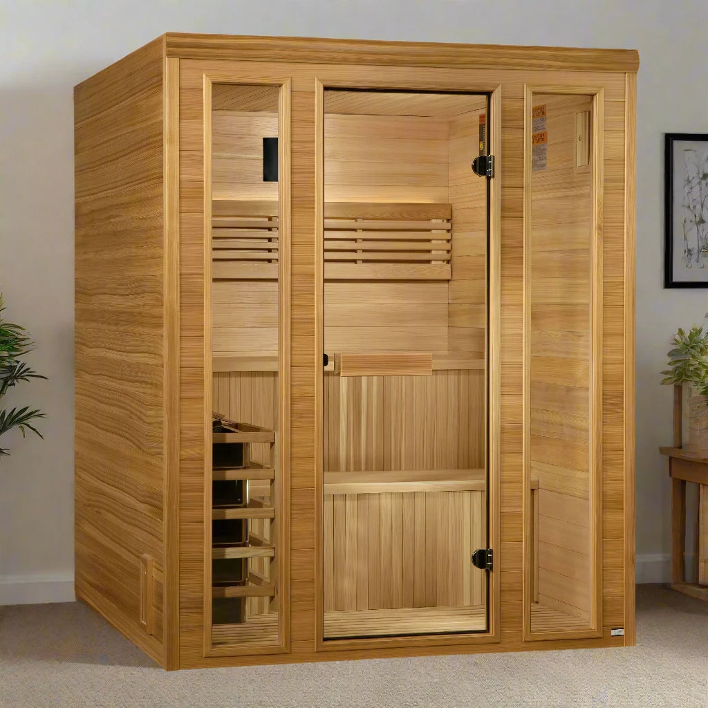 Golden Designs Sauna Golden Designs 2025 "Engelberg Edition" 6 Person Traditional Steam Sauna (GDI-7060-01)