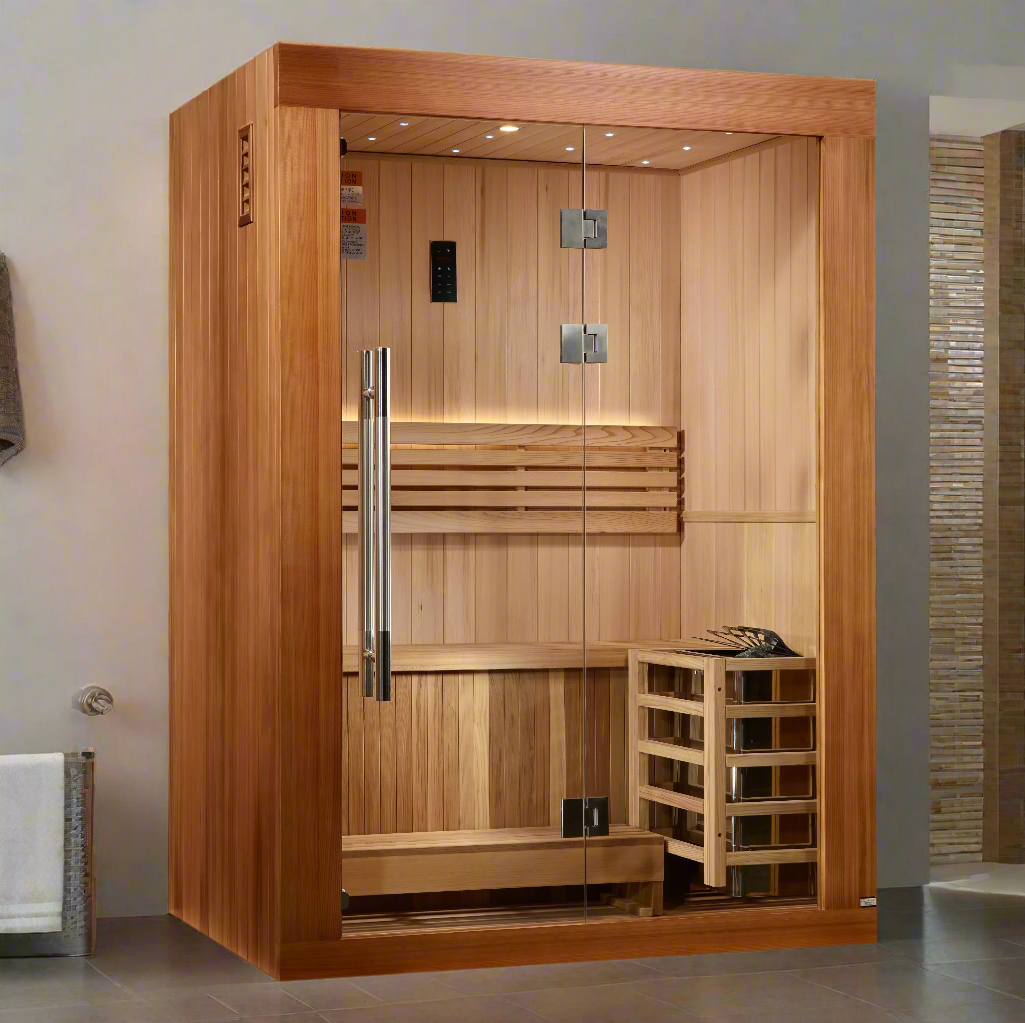 Golden Designs Sauna Golden Designs 2025 "Sundsvall Edition" 2 Person Traditional Sauna