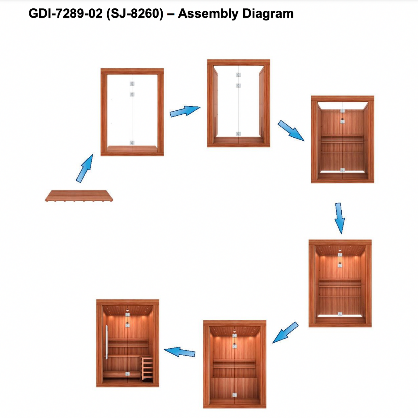 Golden Designs Sauna Golden Designs 2025 "Sundsvall Edition" 2 Person Traditional Sauna